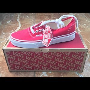 Authentic Unisex Red Vans